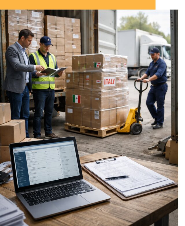 Доставка грузов из Италии: морские и авиаперевозки от 18353