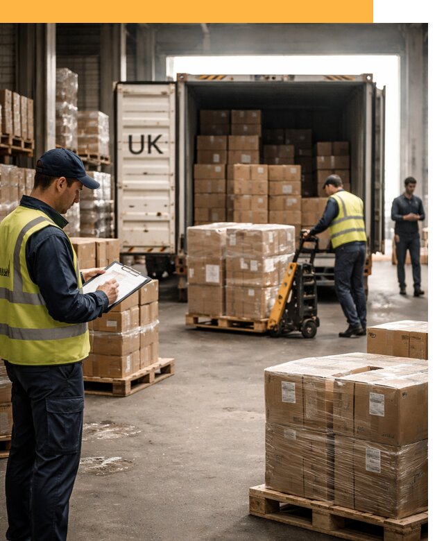 Доставка грузов из Великобритании с таможенным оформлением от 12745