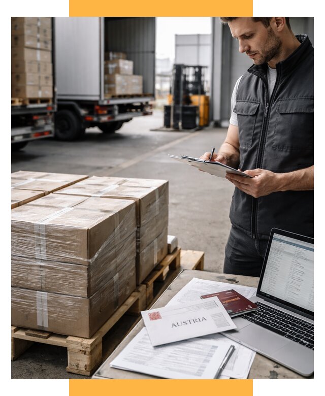 Доставка в Австрию от 66274 р. Логистика и экспорт СетСервис-Чрк