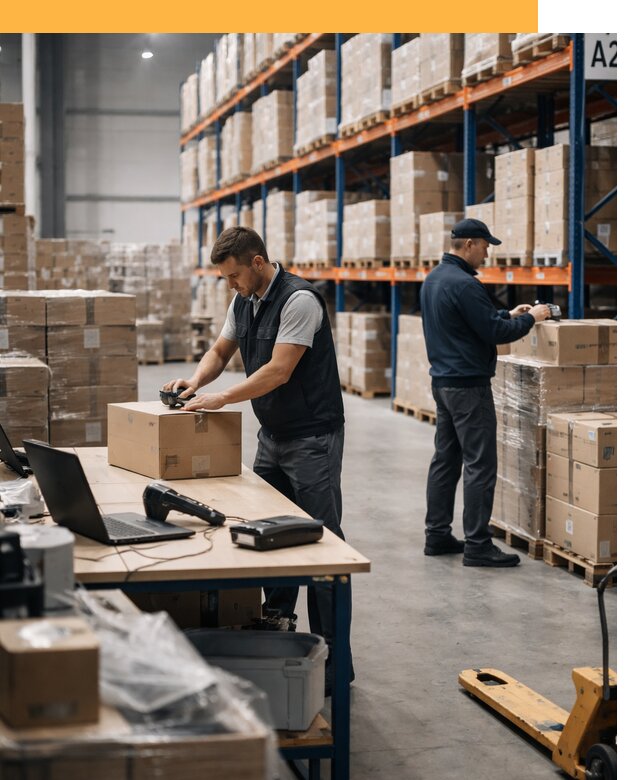 Склад консолидации в Европе: хранение, сортировка от 6627